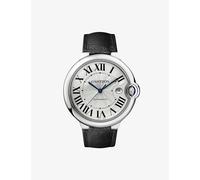Cartier Mens Steel Crwsbb0038 Ballon Bleu Stainless-steel and Leather Watch 42mm