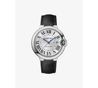 Cartier Mens Steel Crwsbb0063 Ballon Bleu De Stainless-steel and Leather Automatic Watch 39.9mm