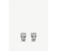 Cartier Panthère De Cartier 18ct White-Gold, Diamond, Onyx and Emerald Earrings White Gold 1 Size