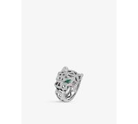 Cartier Panthère De Cartier 18ct White-Gold, Onyx, Emerald, and Diamond Ring White Gold 53mm