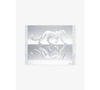 Cartier Panthère De Cartier Logo-Embroidered Cashmere Blanket Grey 1 Size
