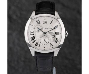 Cartier Preloved Drive De Moonphase Indicator Watch 3931 In Black Black