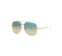 Cartier Santos De Cartier Gold-tone Aviator-style Sunglasses