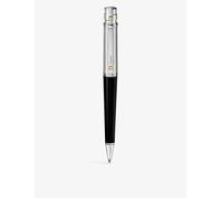 Cartier Santos De Cartier Large Black and Palladium-Finish Metal Ballpoint Pen Black & Silver 1 Size