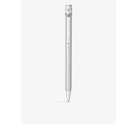 Cartier Santos De Cartier Small Palladium-Finish Metal Ballpoint Pen Silver 1 Size