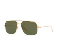 Cartier Unisex Sunglass CT0230S - Frame color: Gold Shiny, Lens color: Green