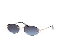 Cartier Unisex Sunglass CT0467S - Frame color: Gold, Lens color: Blue