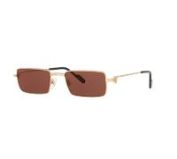 Cartier Unisex Sunglass CT0501S - Frame color: Gold Shiny, Lens color: Red