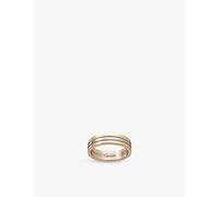 Cartier Vendome Louis Cartier 18ct White-Gold, Yellow-Gold and Rose-Gold Wedding Ring 59mm