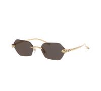 Cartier Woman Sunglass Ct0636S - Frame color: Gold Silver, Lens color: Grey