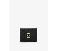 Cartier Womens C De Cartier Logo-Embellished Leather Card Holder Black 1 Size