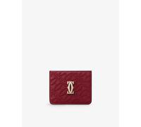Cartier Womens C De Cartier Logo-Embellished Leather Card Holder Red 1 Size