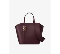 Cartier Womens C De Cartier Mini Leather Tote Bag Grape 1 Size