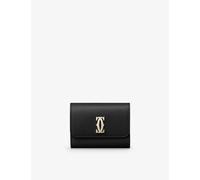 Cartier Womens C De Cartier Mini Leather Wallet Black 1 Size