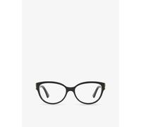 Cartier Womens Cartier ct0450O Cat-Eye-Frame Acetate Optical Glasses Black