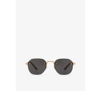 Cartier Womens Cartier ct0459S Square-Frame Metal Sunglasses Gold
