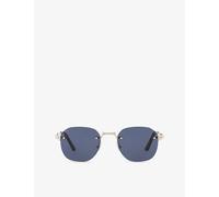 Cartier Man Sunglass CT0459S - Frame color: Silver, Lens color: Blue