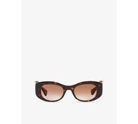 Cartier Womens Cartier ct0472S Panthère-C Cat Eye-Frame Acetate Sunglasses Brown