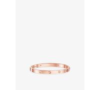 Cartier Womens Cartier Love Medium 18ct Rose-Gold and 0.19ct Diamond Bracelet Rose Gold 15cm