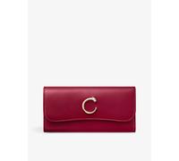 Cartier Womens Panthère De Cartier Leather Wallet Cherry Red 1 Size