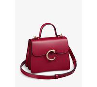 Cartier Womens Panthère De Cartier Mini Leather Cross-Body Bag Cherry Red