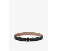 Cartier Womens Panthère De Cartier Small Buckled Leather Belt Black 1 Size
