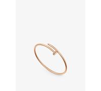 Cartier Womens Rose Gold Juste Un Clou Small 18ct and 0.18ct Brilliant-cut Diamond Bangle 15cm