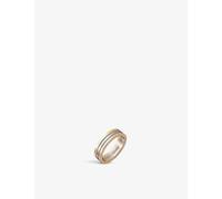 Cartier Womens Rose Vendome Louis 18ct White-gold, Yellow-gold and Rose-gold Wedding Ring 57mm