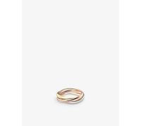 Cartier Womens Trinity Small 18ct White-gold, Yellow-gold and Rose-gold Ring 59mm