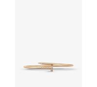 Cartier Womens Yellow Gold Juste Un Clou Small 18ct Yellow-gold and 0.18ct Brilliant-cut Diamond Bangle 15cm