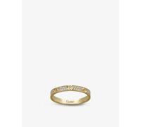 Cartier Womens Yellow Gold Love 18ct Yellow-gold and 0.19ct Brilliant-cut Diamond Ring 51mm