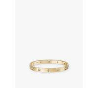 Cartier Womens Yellow Gold Love 18ct Yellow-gold and 10 Brilliant-cut Diamond Bracelet 16cm