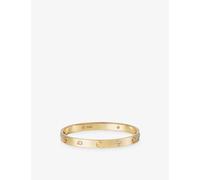 Cartier Womens Yellow Gold Love 18ct Yellow-gold and 4 Brilliant-cut Diamond Bracelet 16cm