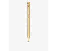 Cartier Yellow Gold Santos De Small Gold-tone Metal Ballpoint Pen 1 Size