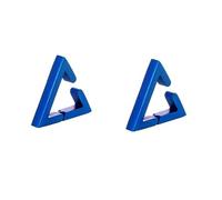 Cartilage Earring for Men, Blue Earrings Studs Ear Cuff Hollow Triangle 9X3mm for Fathers Day Jewelry Modern