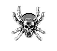 Cartilage Piercing Earring | Gothic Jewelry Realistic Spider Design | Cartilage Earrings Designed for Upper Ear | Halloween Party & Festival, Se référer à la description, Stainless Steel + Rhinestone