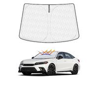 Cartist Windshield Sun Shade Custom Fit for Honda Civic 2022 2023 Accessories Foldable Car Front Window Sunshade Sun Visor Protector