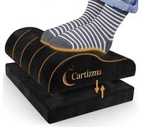 Cartizma Ergonomic Foot Rest Under Desk - Non-Slip, Adjustable, Washable Covers for Pain Relief - Office, Home & Travel