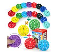 Cartlant 18Pcs Times Table Math Fidget Spinners, Math Fact Number Spinner Multiplication Division Addition and Subtraction Fidgets Toy, Educational Maths Games for Kids Relieves Stress Anxiety Relief