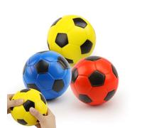 Cartlant 3PCS Foam Footballs for Kids, 15CM Soft Mini Football Set Lightweight for Toddler, Silent Sponge Soccer Balls Toys Sport Gifts for Children Pool Beach Playground Indoor Outdoor(Multicolour)