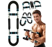 Cartlant Adjustable Twister Arm Trainer, U Shaped Forearm Resistance Workout Power Bar Portable Thigh Exerciser Chest Expander Press, Muscle Strength Training Equipment for Men Women Home Fitness