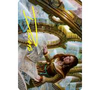 Cartographer's Survey (#51) Art Card (Gold Signature) | Innistrad: Crimson Vow