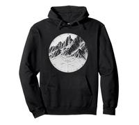 Cartography Graphic Vintage Map Mountain Art Nature Lovers Pullover Hoodie