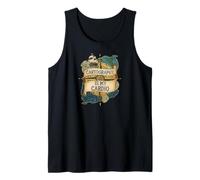 Cartography is My Cardio Funny Map Lover Geographer Tank Top