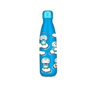 Cartomania Chill & Refill Thermal Bottle, Penguin Theme, Blue, 500 ml, BPA-Free Steel, Watertight, Temperature Maintenance: Hot 12 H/Cold 24 h, School, Children and Adults, Gift Idea