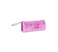 Cartomania Plushy Write Up School Pencil Case Cute Kitty Theme Pink Soft Furry Pencil Case for Kids Adults Gift