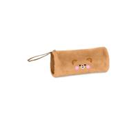 Cartomania Plushy Write Up School Pencil Case Teddy Bear Design Brown Soft Furry Pencil Case for Kids Adults Gift