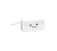 Cartomania Plushy Write Up Stationery Pencil Case Panda Theme White Soft Furry Pencil Case for Kids Adults Gift