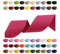 CARTONARE Decorative Ribbon Trim, 2m 5m 10m 50m, 50 Colors, Widths 10mm 15mm 20mm 25mm 30mm 40mm 50 mm Polypropylene Belt Ideal for DIY Projects, Crafts (312) Magenta, 40mm x 2m