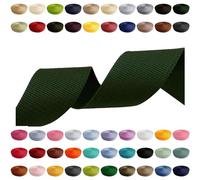 CARTONARE Polypropylene Webbing, Lengths: 2m, 5m, 10m, 50m, 50 Colors, Widths: 10mm, 15mm, 20mm, 25mm, 30mm, 40mm, 50mm, Bag Strap, Ideal for DIY Projects, Crafts (153) Fir Green, 50mm x 10m